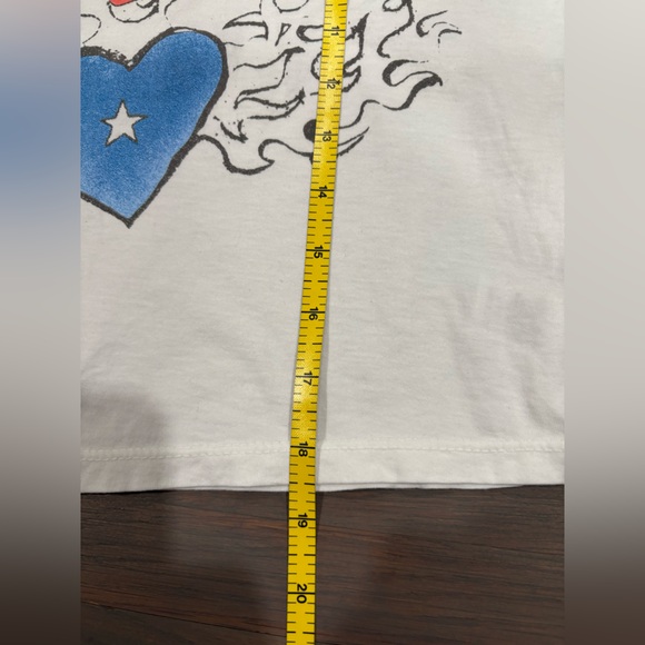 257. NWOT RECYCLED KARMA Aerosmith Puff Long Sleeve White Shirt - Picture 6 of 7